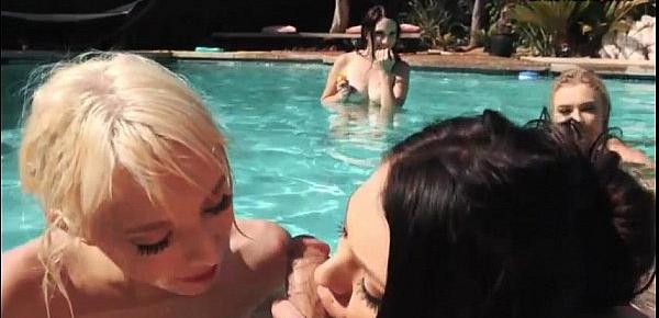  Wild pool party that leads to nasty orgy